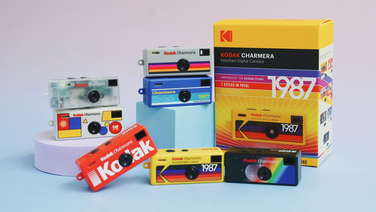 KODAK CHARMERA Keychain Digital Camera Blind Box Collection